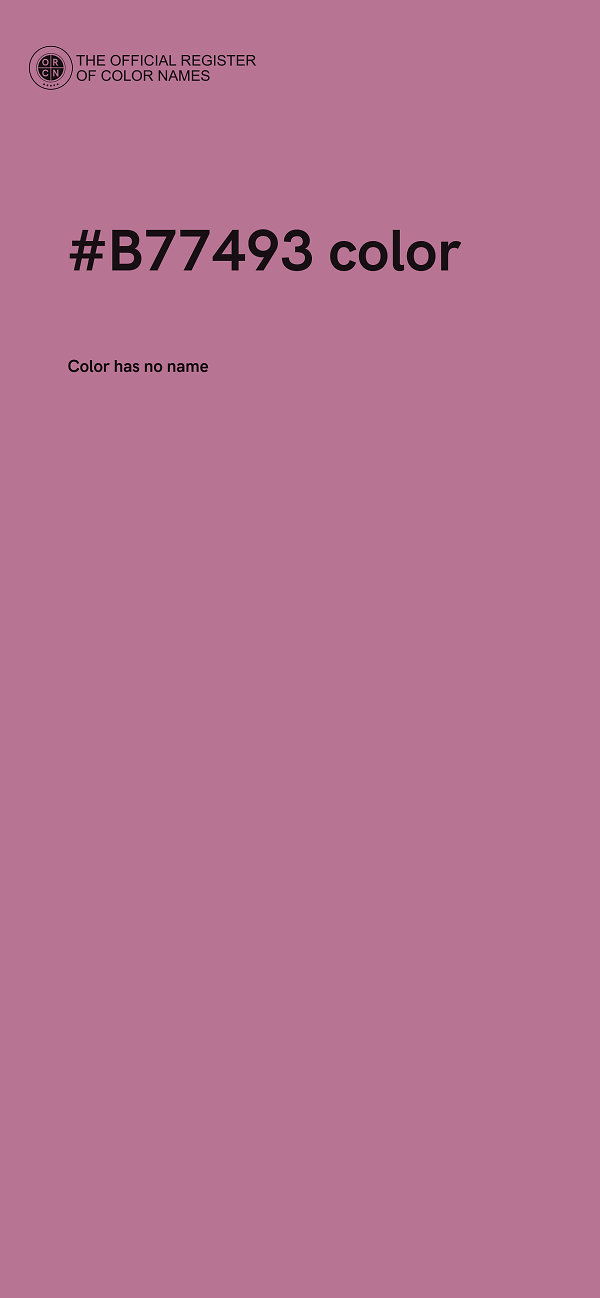 #B77493 color image