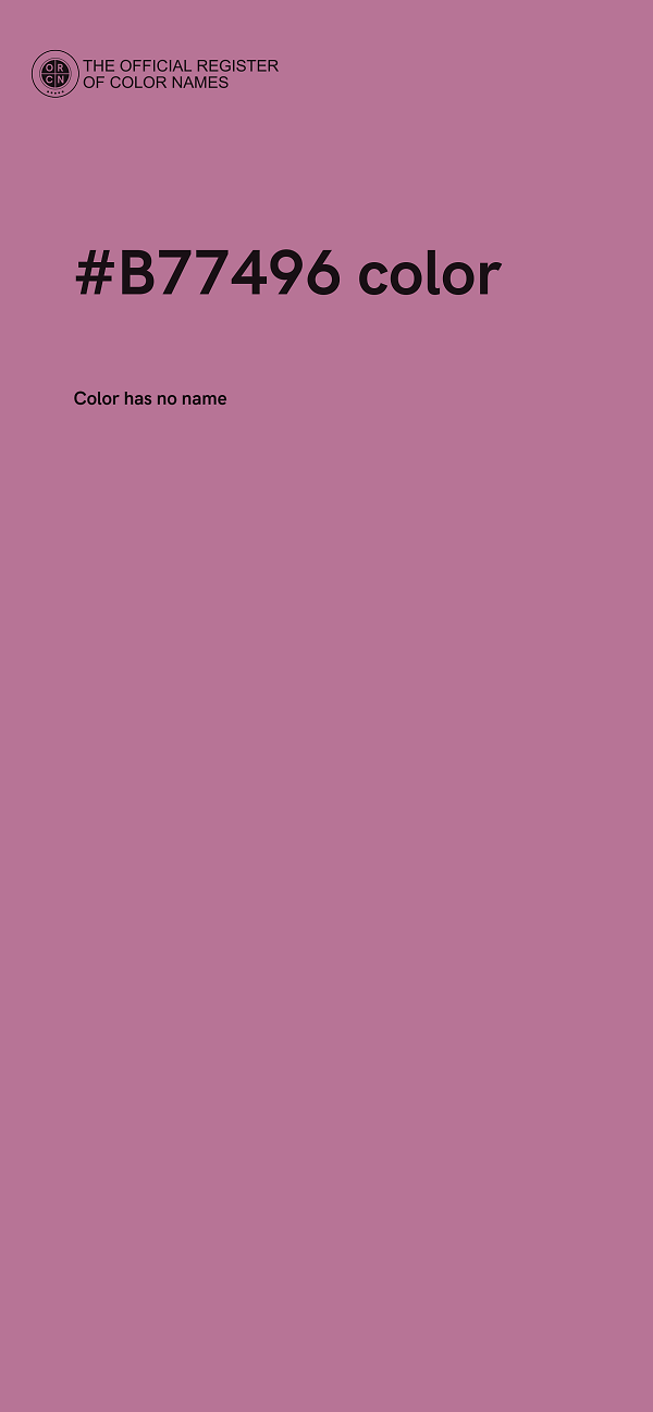 #B77496 color image