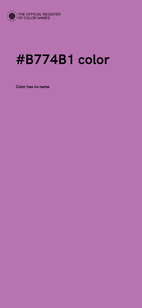 #B774B1 color image