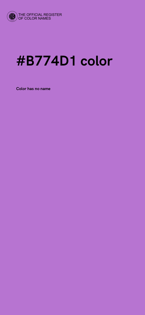 #B774D1 color image