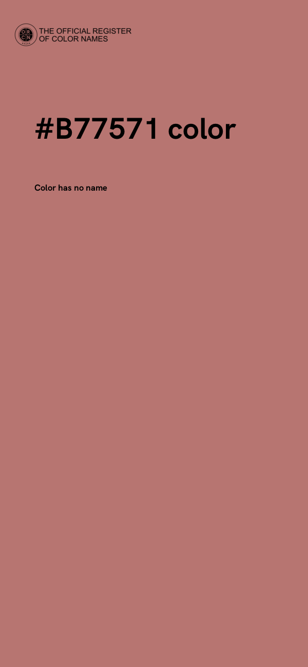 #B77571 color image