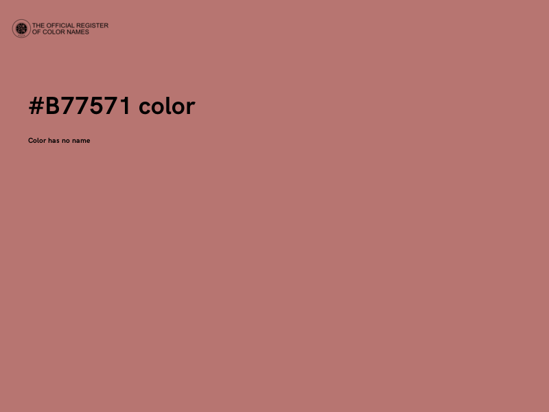 #B77571 color image