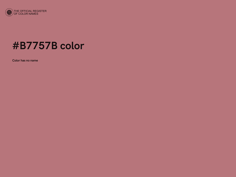 #B7757B color image