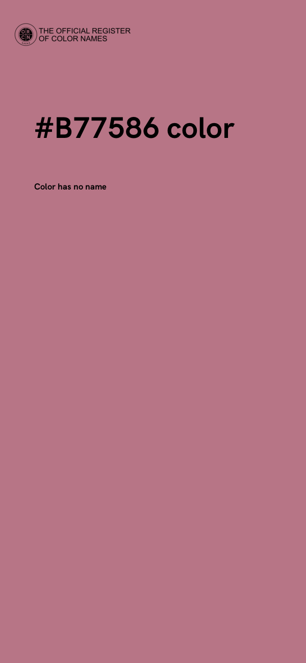 #B77586 color image