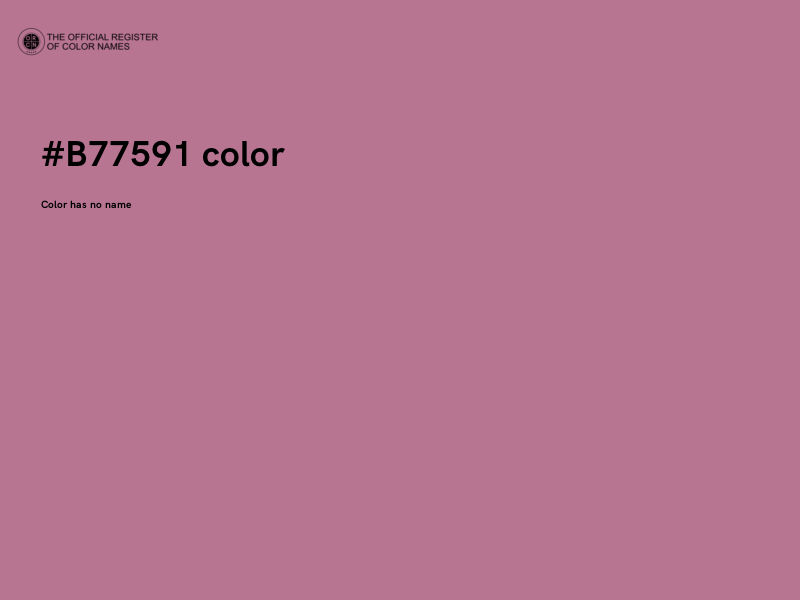 #B77591 color image