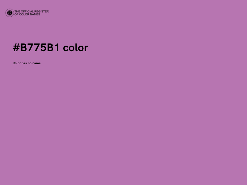 #B775B1 color image