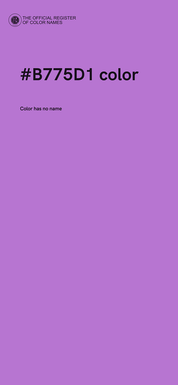 #B775D1 color image