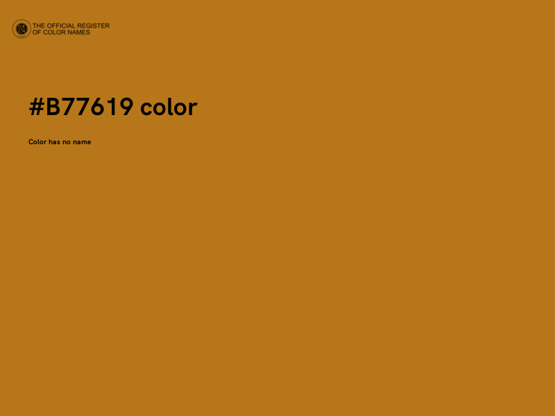 #B77619 color image