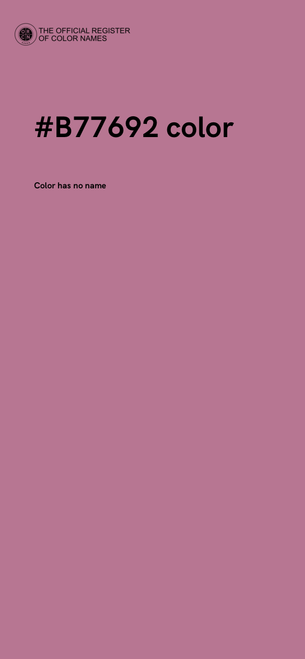 #B77692 color image