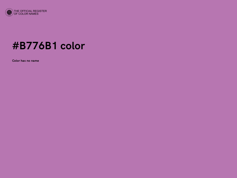 #B776B1 color image