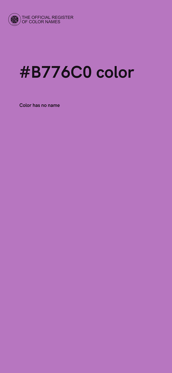 #B776C0 color image