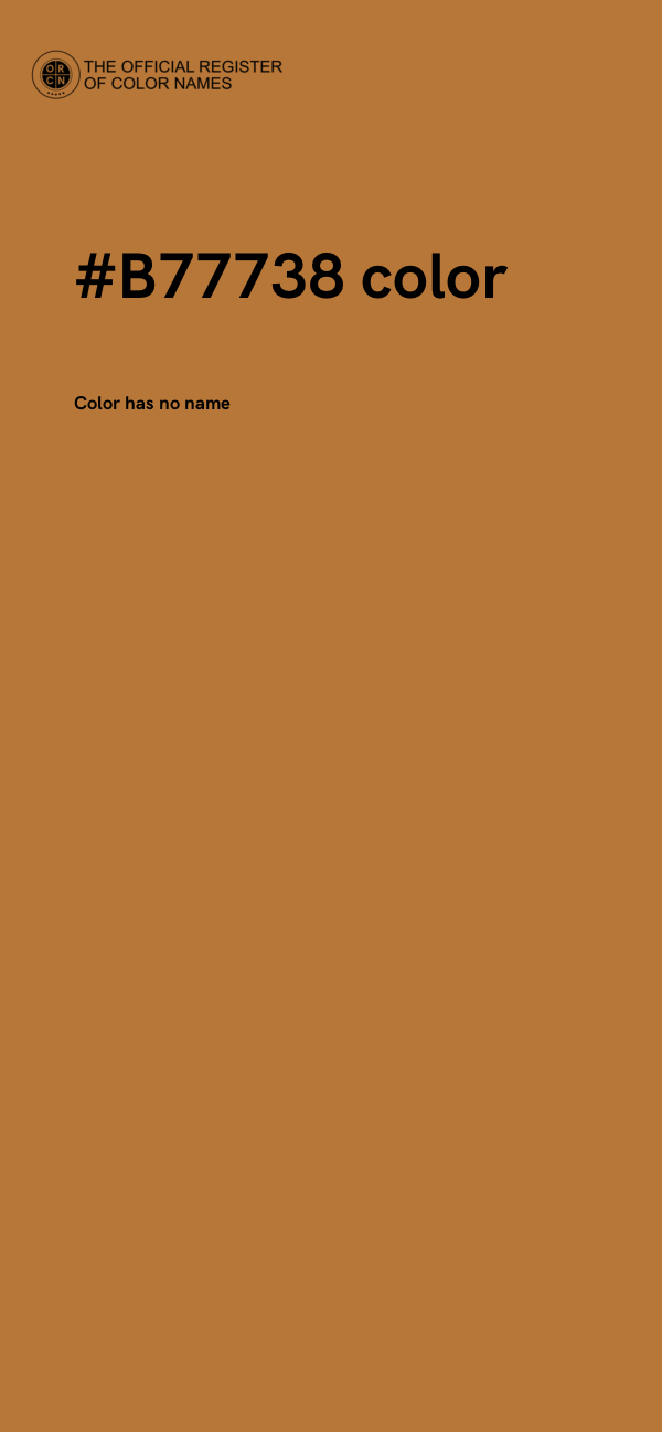 #B77738 color image