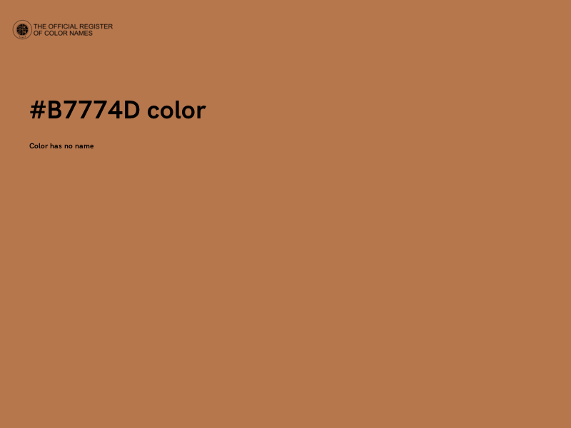 #B7774D color image