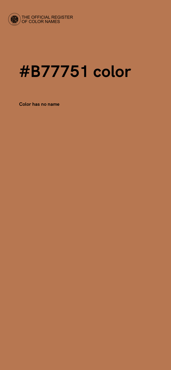 #B77751 color image