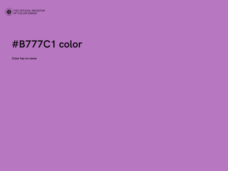 #B777C1 color image
