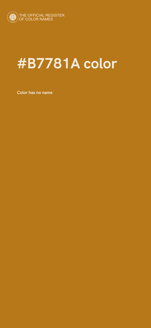 #B7781A color image