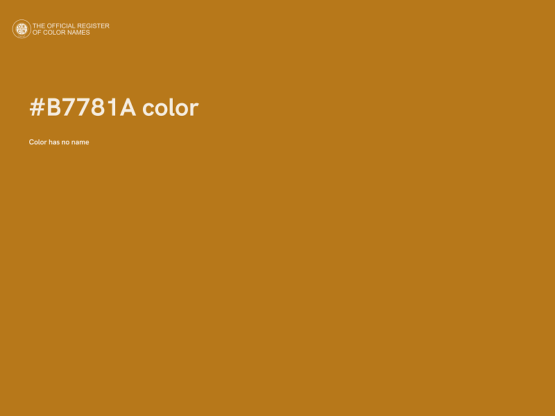 #B7781A color image