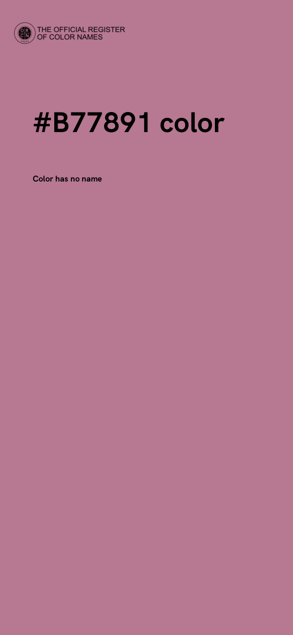 #B77891 color image