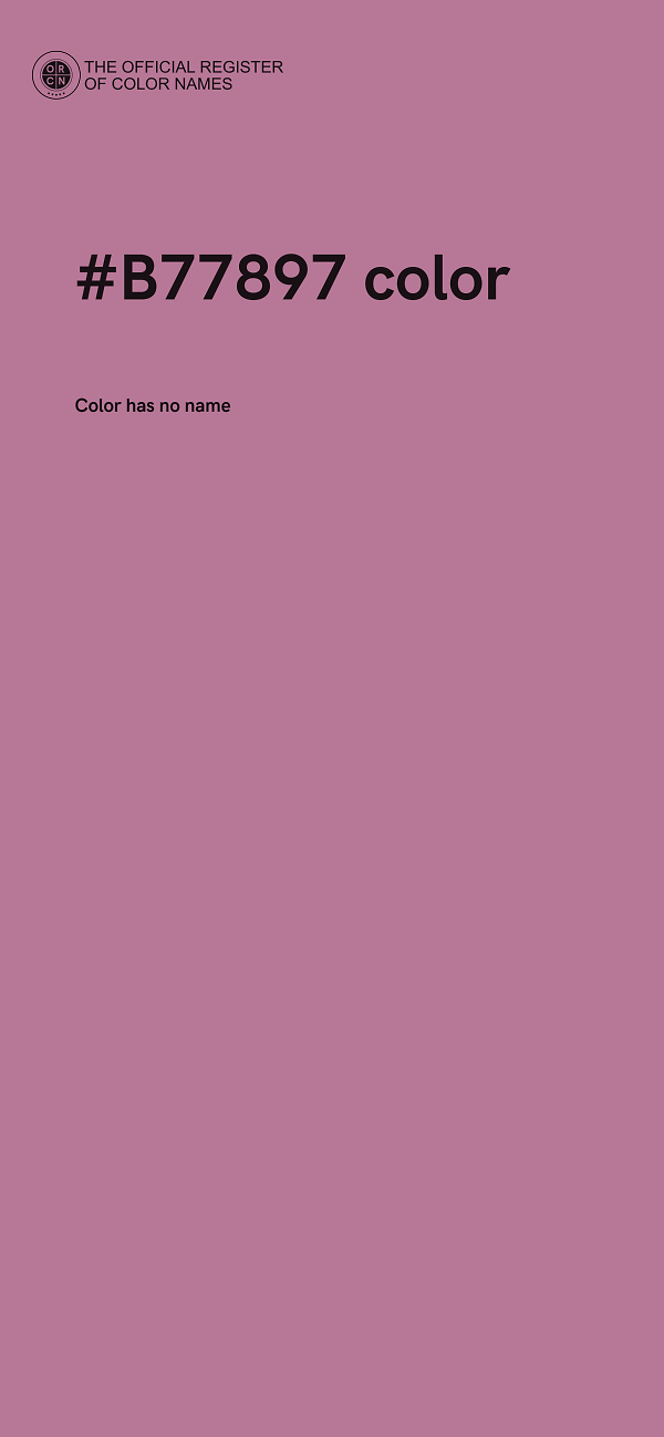#B77897 color image