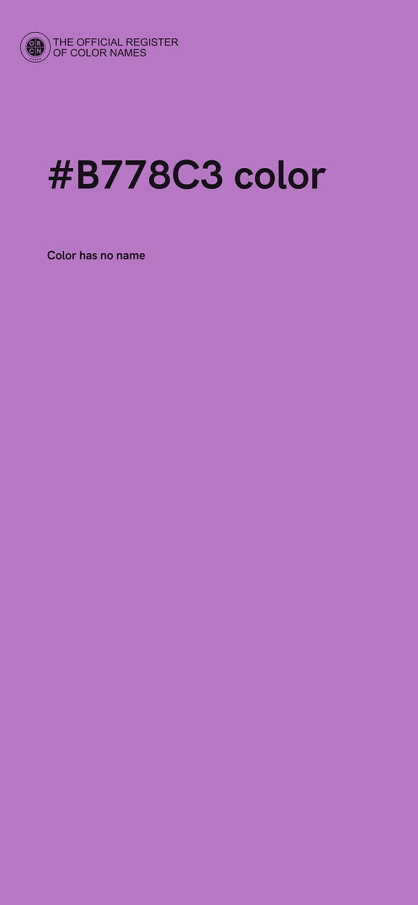 #B778C3 color image