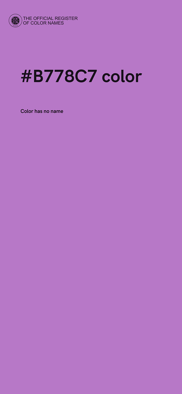 #B778C7 color image