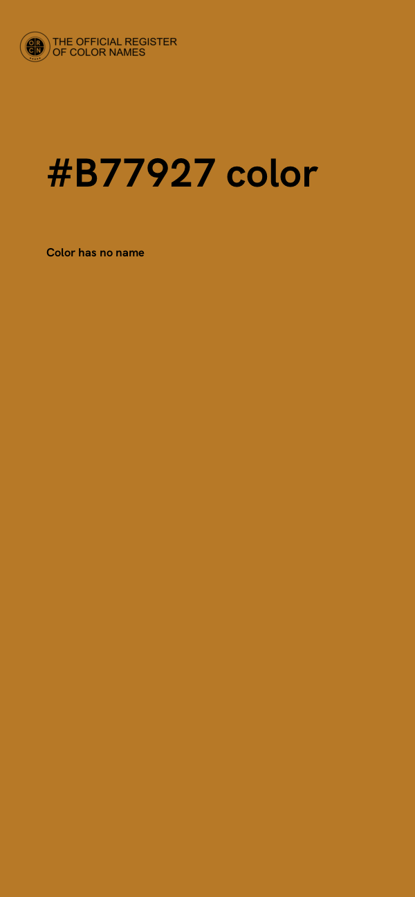 #B77927 color image