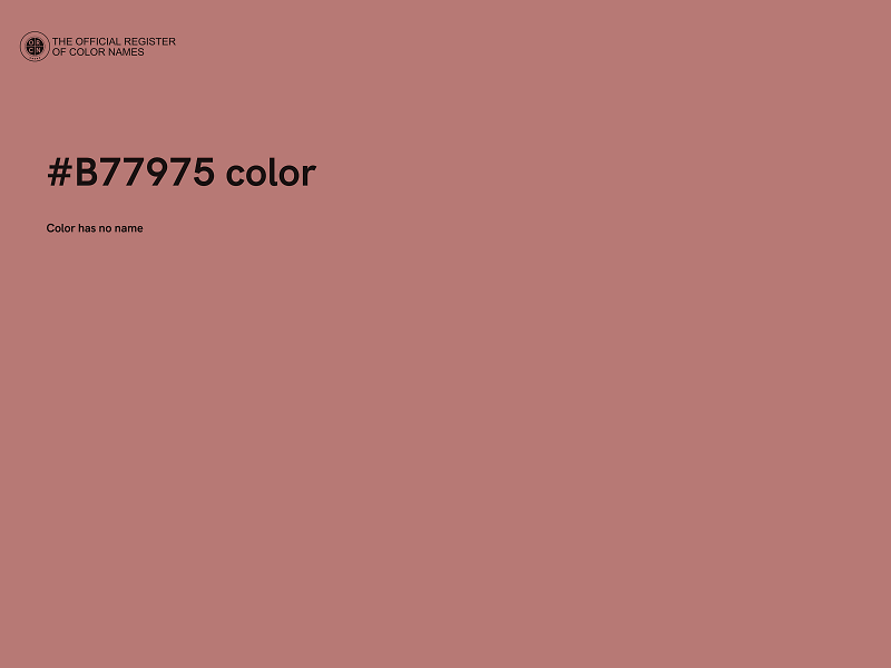 #B77975 color image