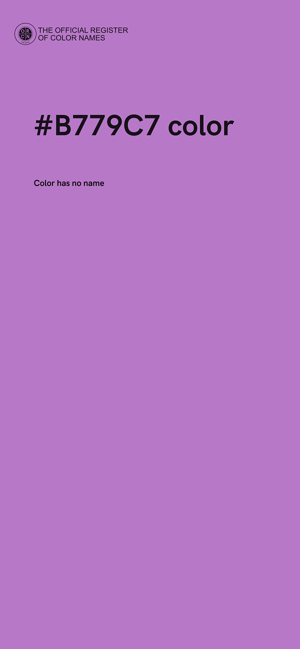 #B779C7 color image