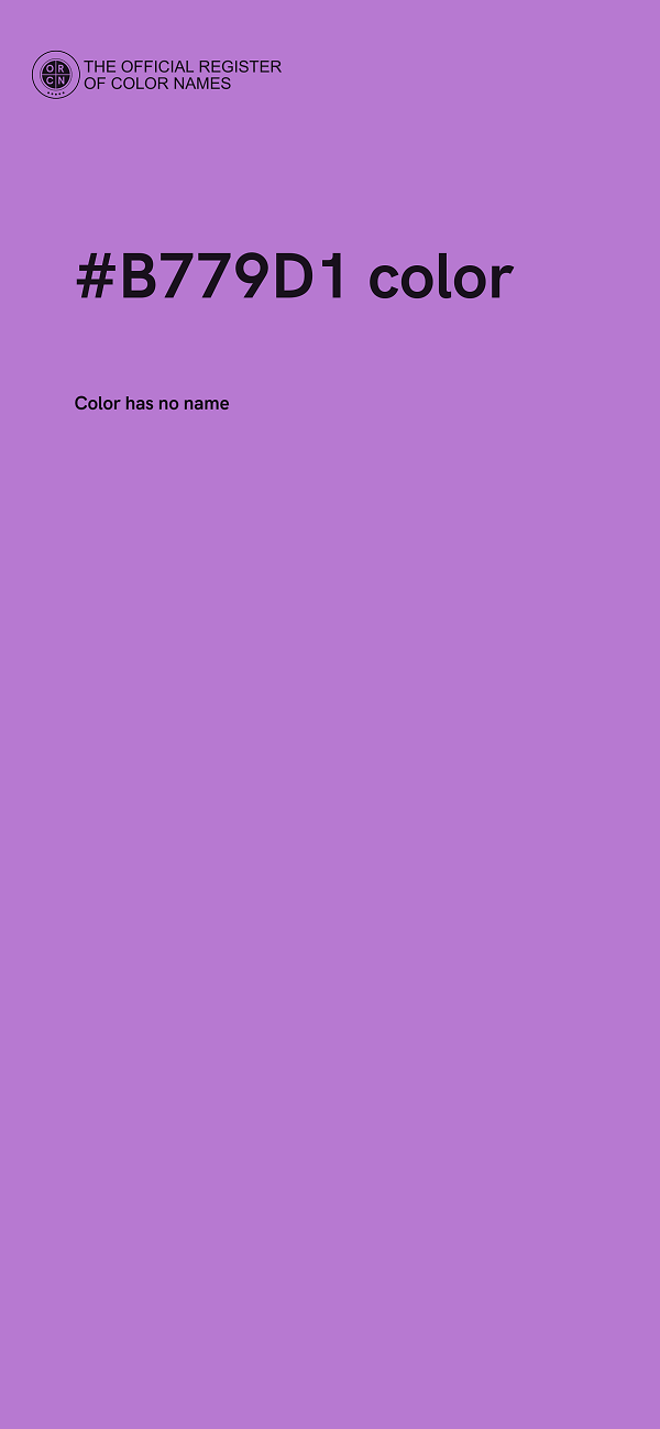 #B779D1 color image