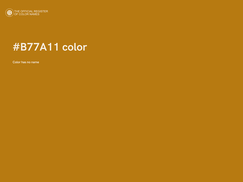 #B77A11 color image