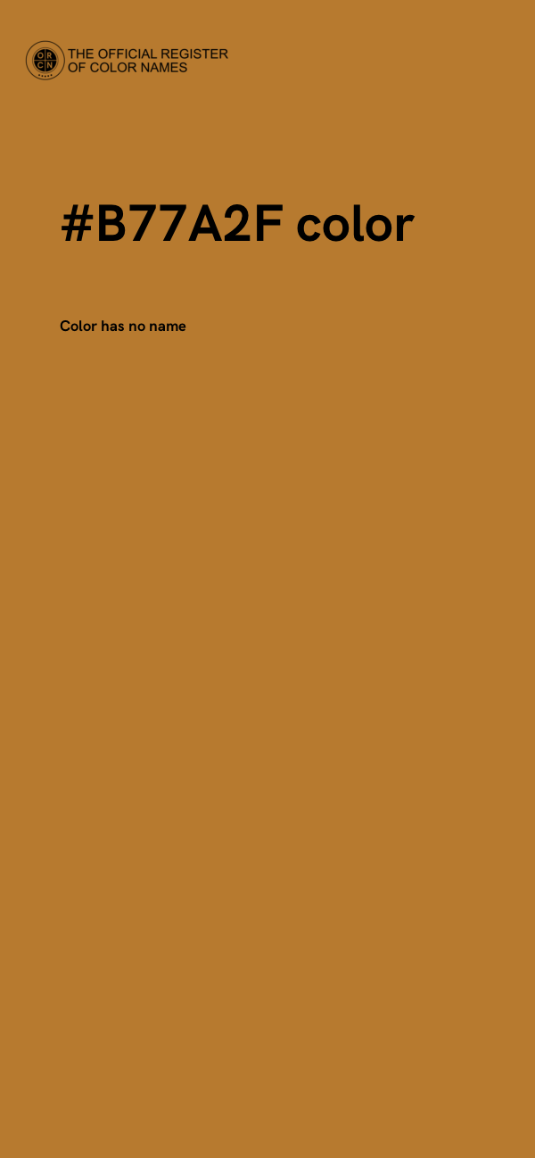 #B77A2F color image