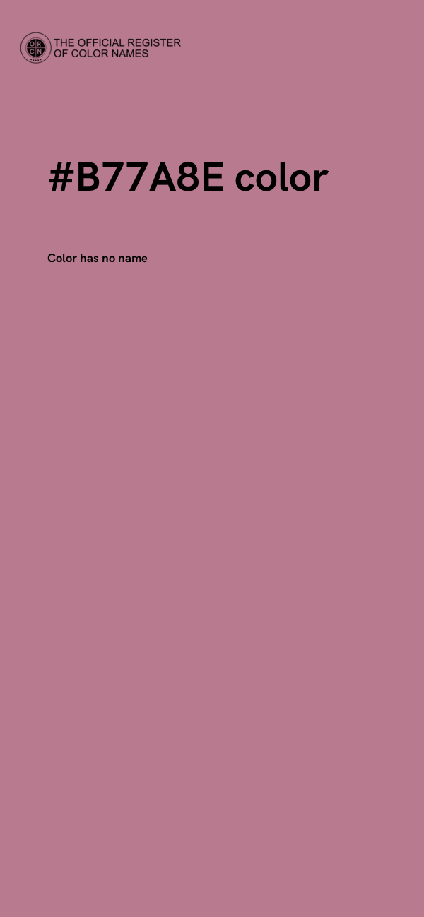 #B77A8E color image
