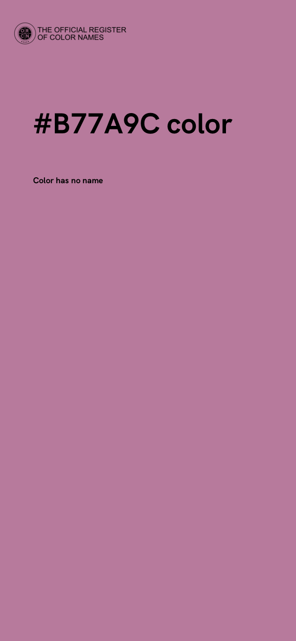 #B77A9C color image
