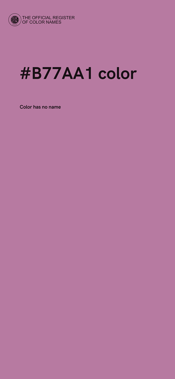 #B77AA1 color image