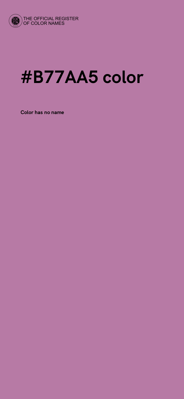 #B77AA5 color image