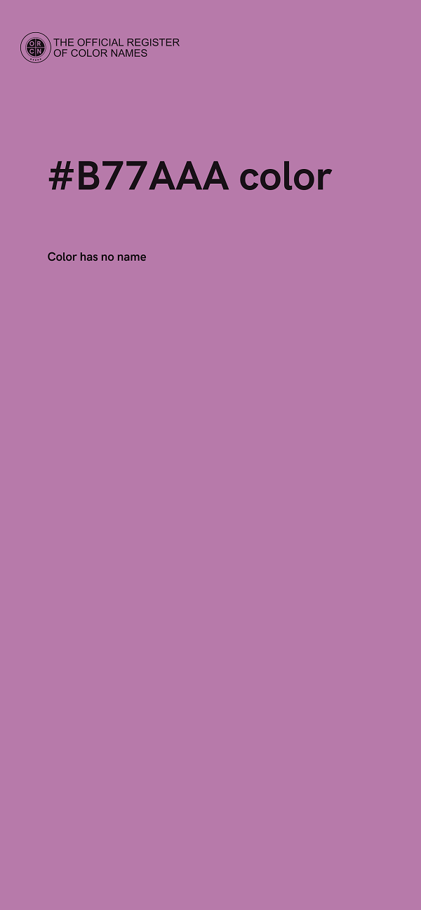 #B77AAA color image