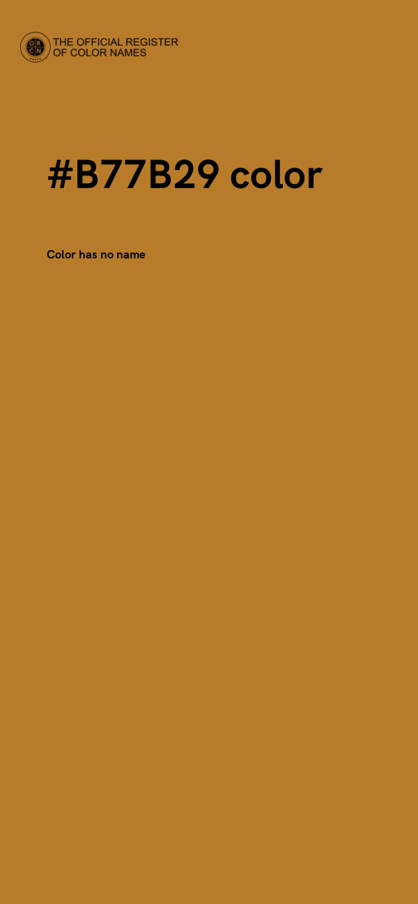 #B77B29 color image