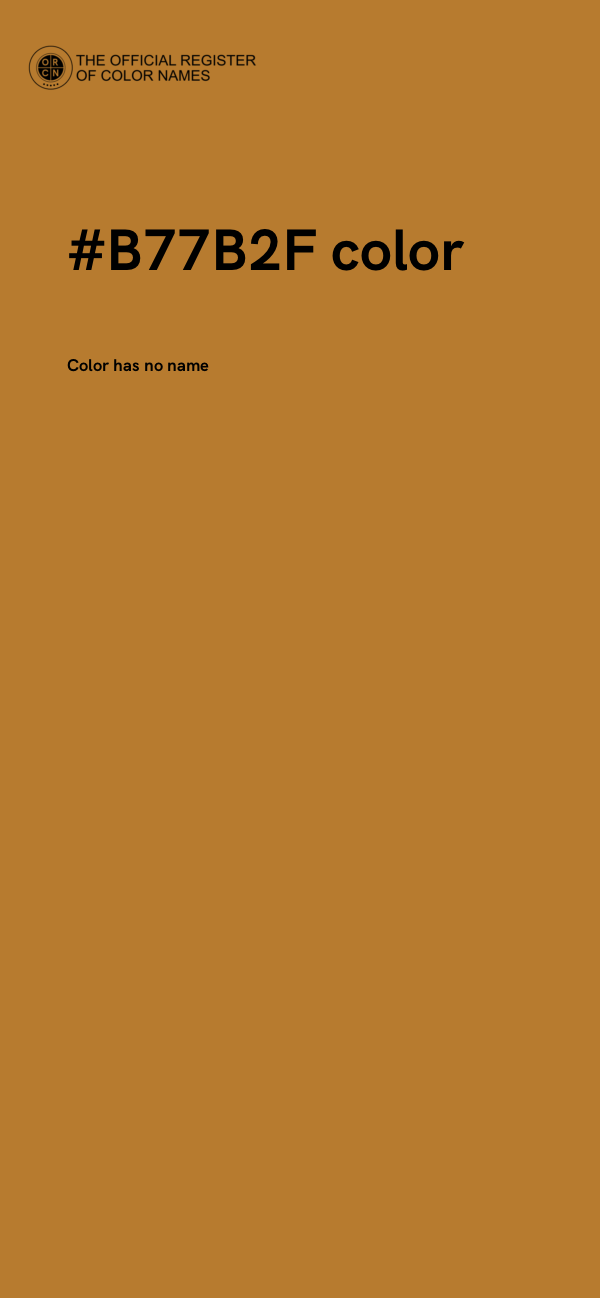 #B77B2F color image