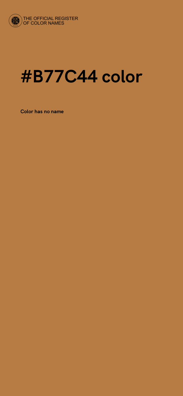 #B77C44 color image