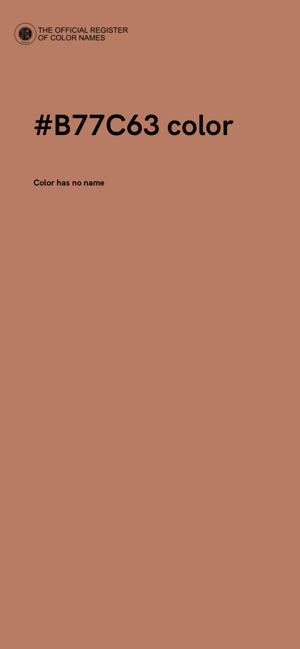 #B77C63 color image