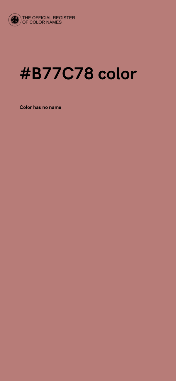 #B77C78 color image