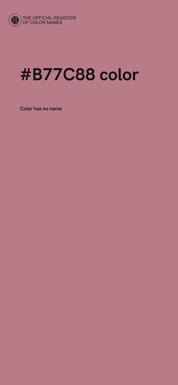 #B77C88 color image