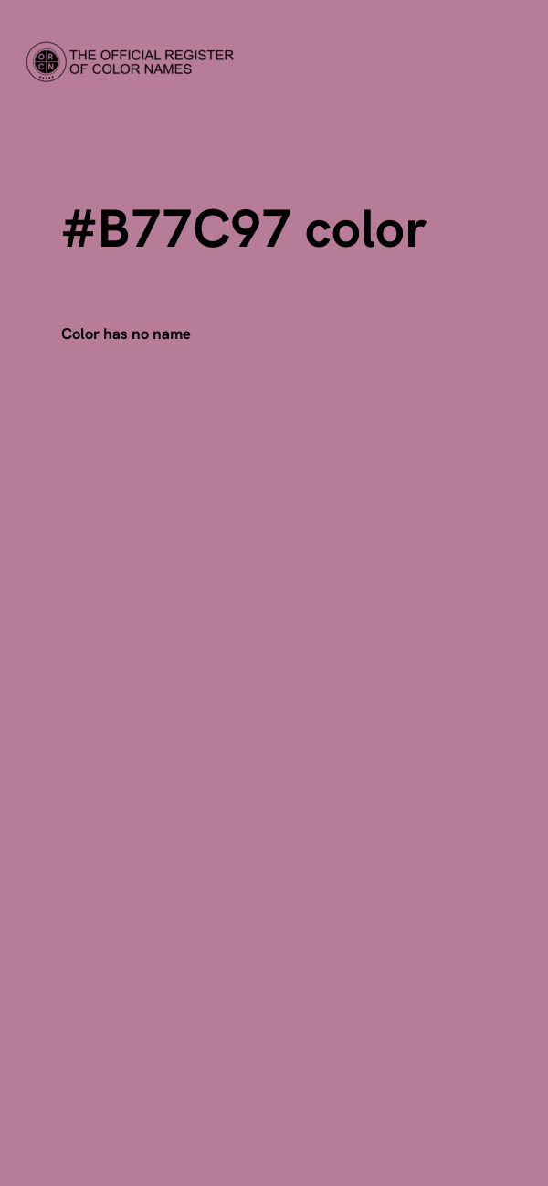 #B77C97 color image