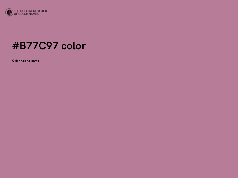 #B77C97 color image