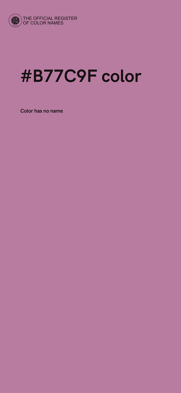 #B77C9F color image