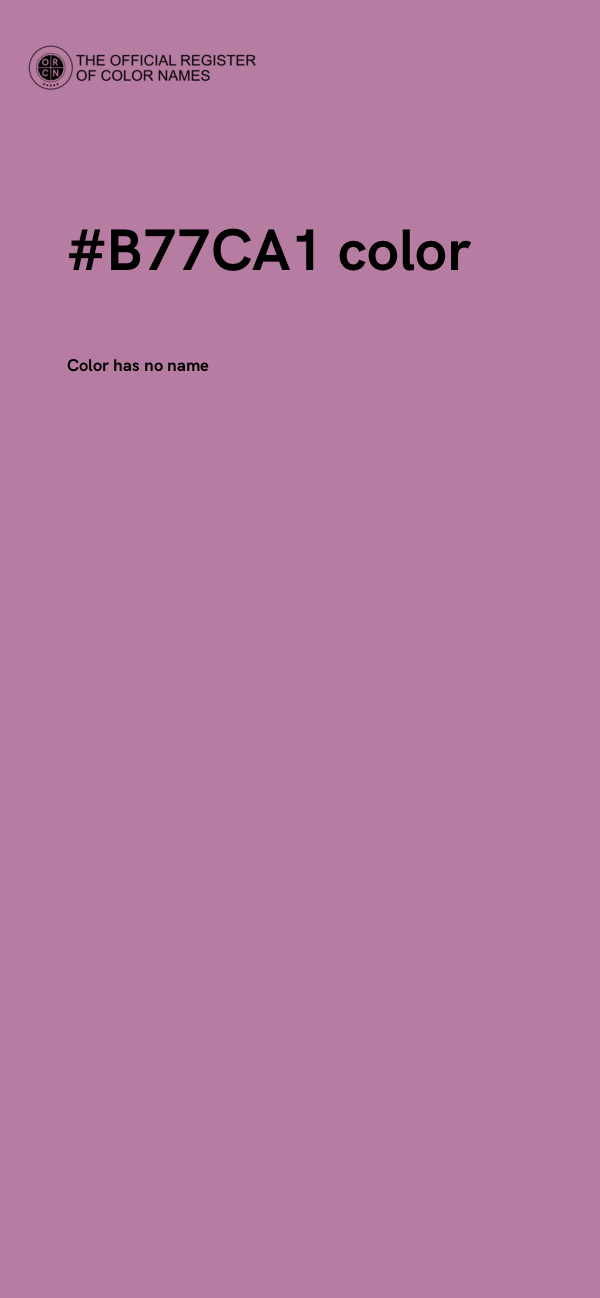 #B77CA1 color image