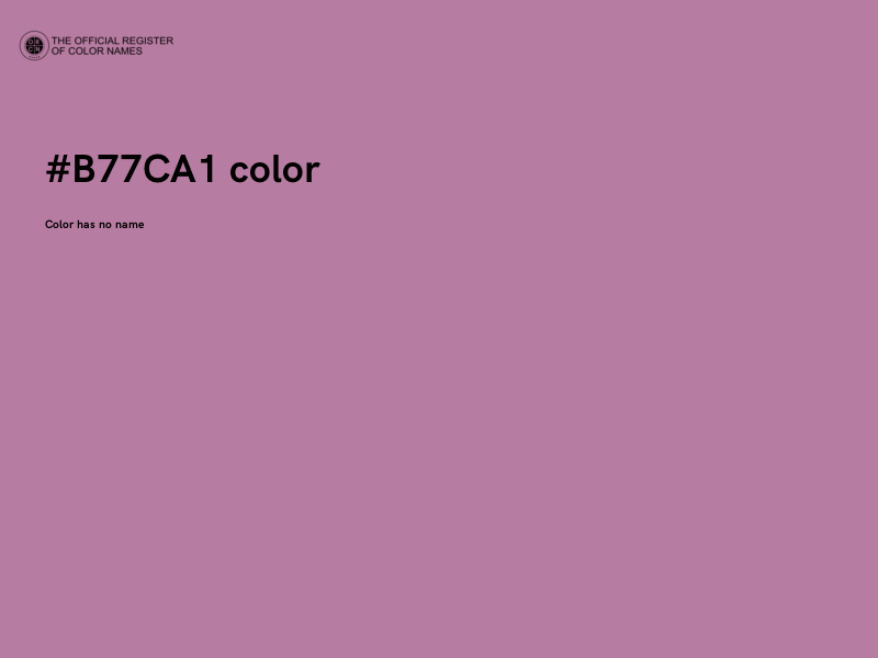 #B77CA1 color image