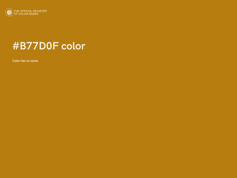 #B77D0F color image