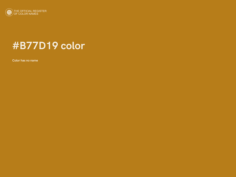 #B77D19 color image
