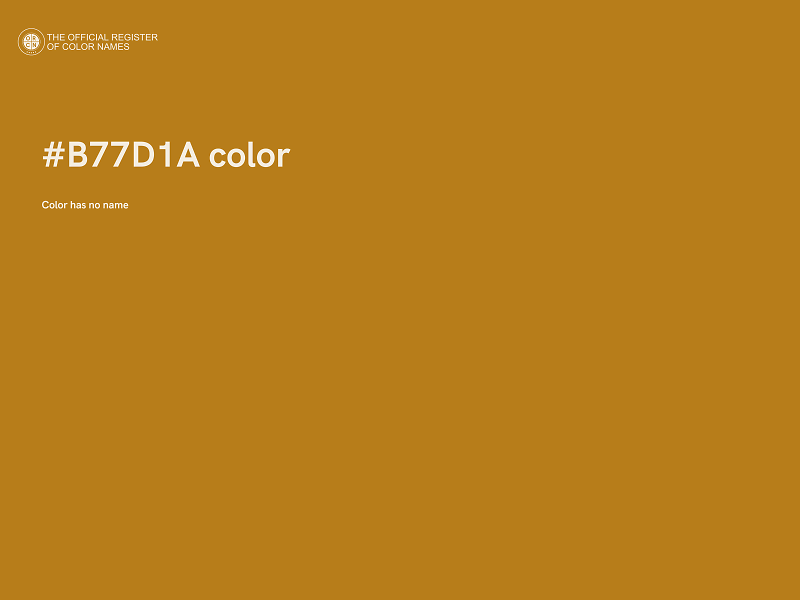 #B77D1A color image